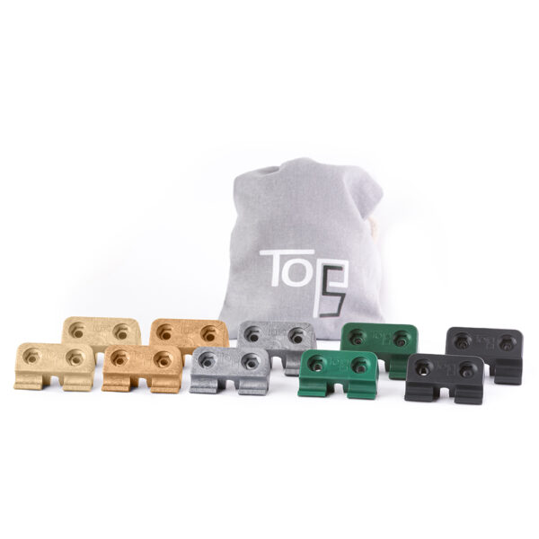 Tops - Halter für Doppelstabmattenzaun - Muster-Set inklusive Stoffbeutel