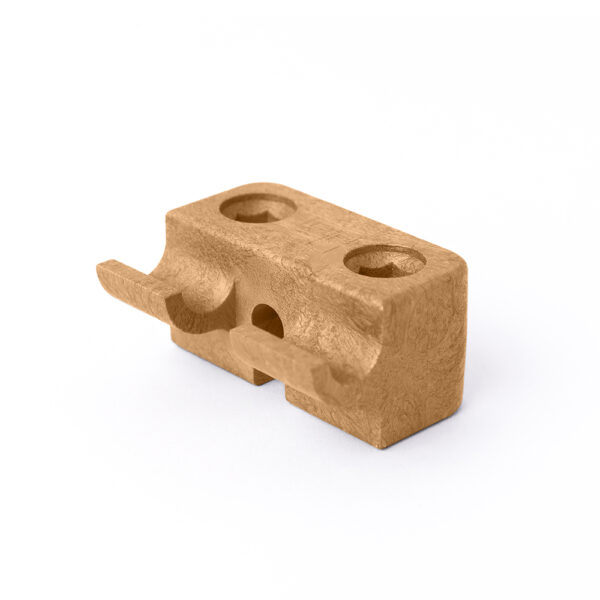 Tops - Halter für Doppelstabmattenzaun - groß 8/6/8 - ockerbraun (mittelbraun) ähnlich RAL 8001 – Bild 2