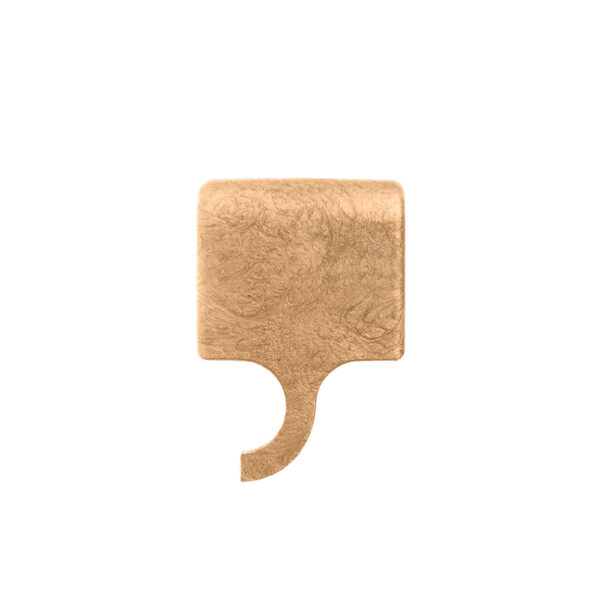 Tops - Halter für Doppelstabmattenzaun - groß 8/6/8 - ockerbraun (mittelbraun) ähnlich RAL 8001 – Bild 5
